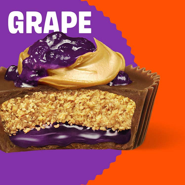 reeses peanut butter and jelly grape flavored big cup